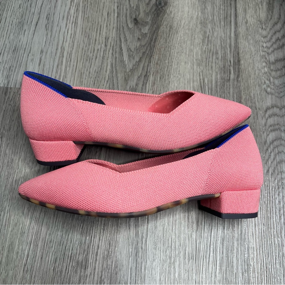 NWOT Rothy's The High Point Shoes Tulip Pink Washable Women’s Size 7.5 Heels‎